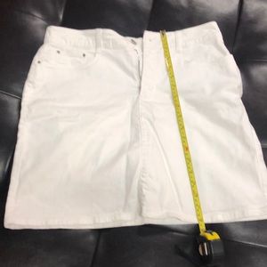 Cute white denim skort